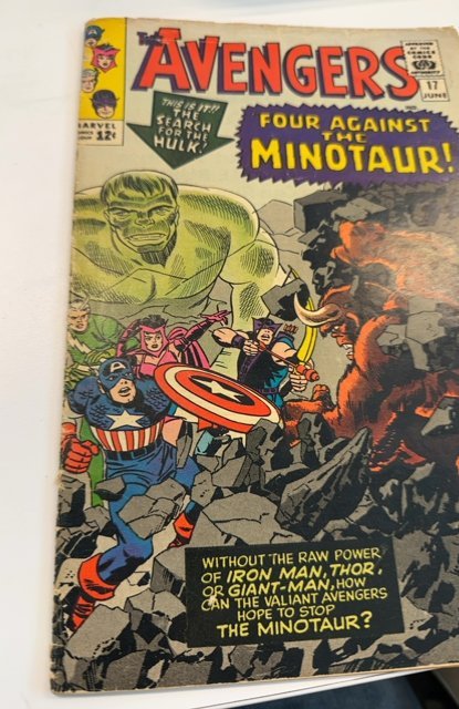The Avengers #17 (1965)guest starring Hulk- lower grade see description
