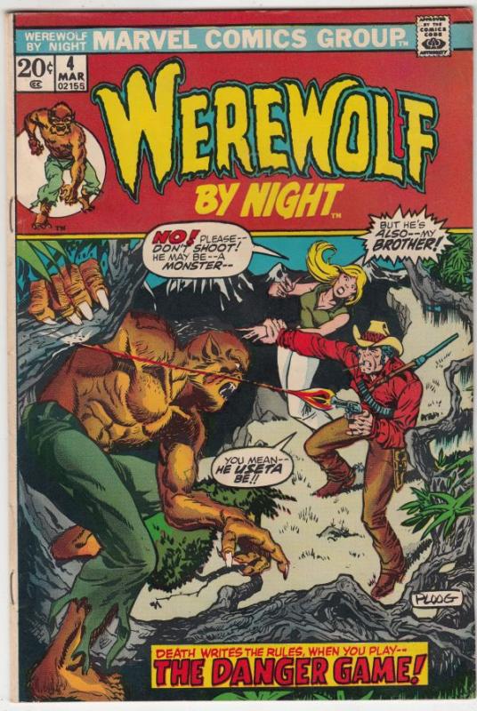 Werewolf by Night #4 (Mar-73) VF- High-Grade Werewolf