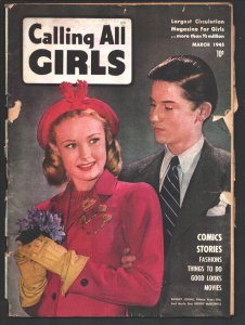 Calling All Girls Vol. 5 #37 1945-Roddy McDowell cover photo-Comic & text sto...