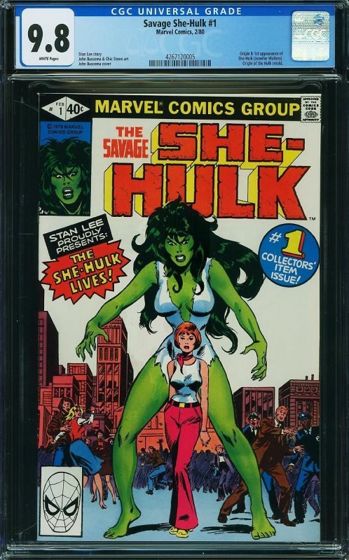 SAVAGE SHE-HULK #1, CGC 9.8 NM/MT