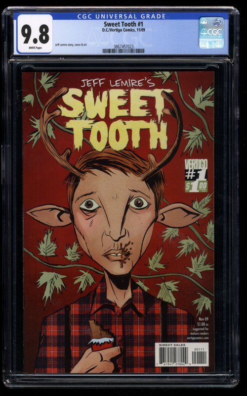 Sweet Tooth #1 CGC NM/M 9.8 White Pages