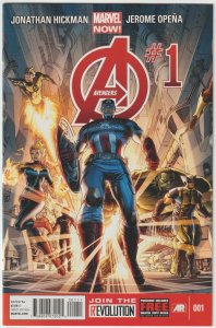 Avengers #1 (Feb 2013, Marvel), VFN-NM condition (9.0), Marvel NOW!