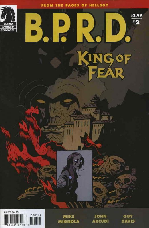B.P.R.D.: King of Fear #2 VF; Dark Horse | save on shipping - details inside