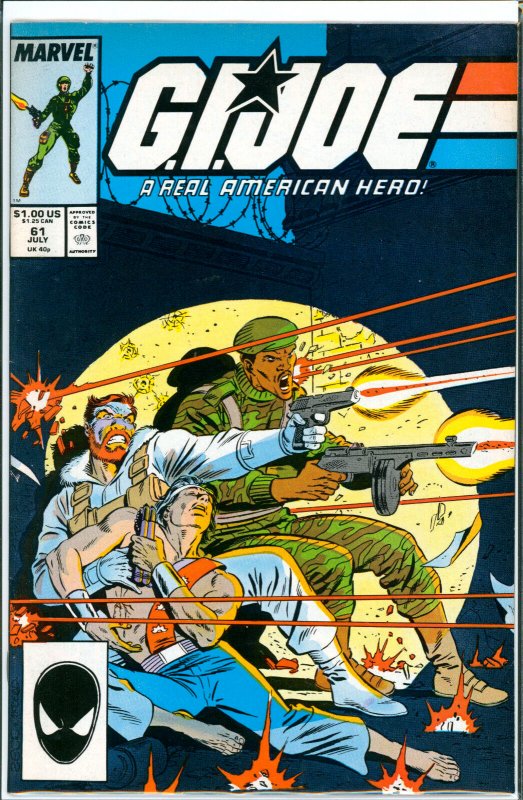 GI Joe A Real American Hero #61 Marvel Comics 1987 VF-