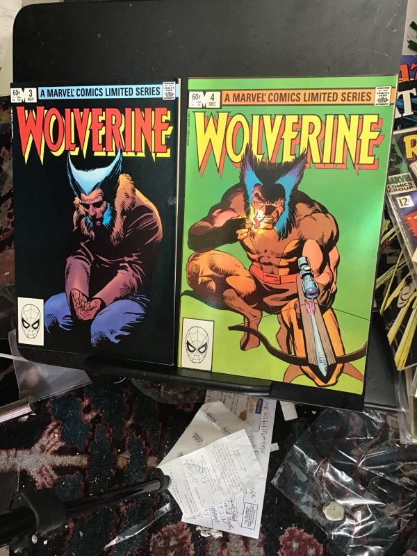 Wolverine #1-4;Direct Edition (1982) full mini series! VF/NM Wytheville CERT!