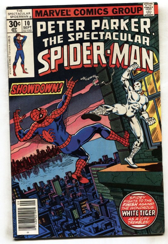 SPECTACULAR SPIDER-MAN #10--2nd appearance of White Tiger--comic book