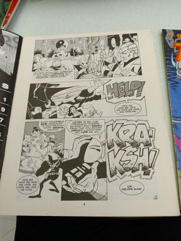 Fantagraphics THREAT! #1 &9 (1986) B&W, Jay Geldhof, Jim Rohn, Gary Fields