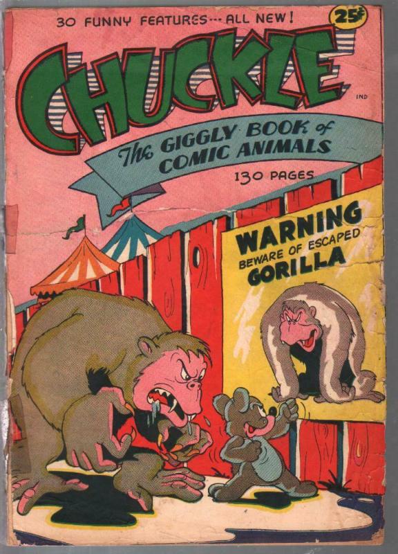 Chuckle 1945-130 pages of funny animals-Hitler-Frankenstein-G