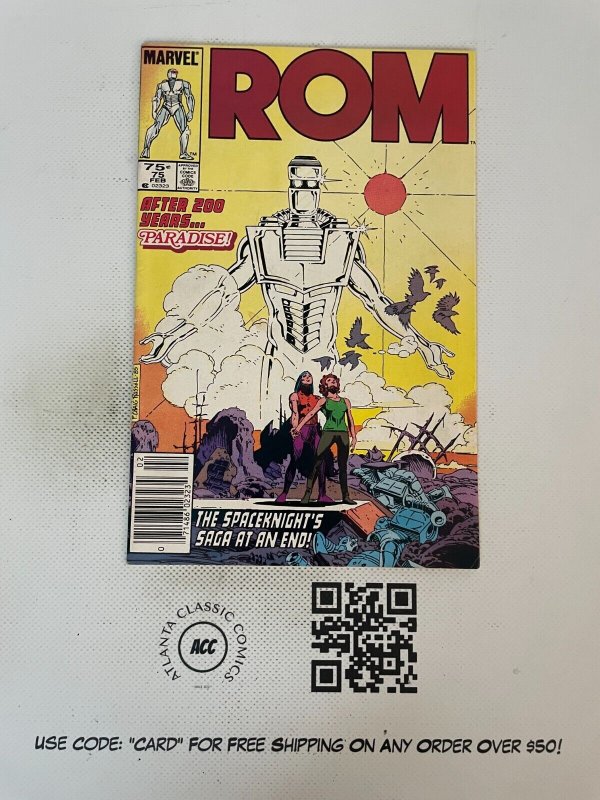 ROM # 75 NM- Marvel Comic Book Last Issue Avengers X-Men Wolverine Hulk 4 SM16