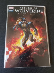 RETURN OF WOLVERINE #1 SCORPION COMICS VARIANT SIGNED BY CLAYTON CRAIN WITH COA