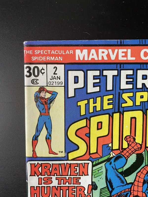 Peter Parker, The Spectacular Spider-man Vol.1 #2 (1976 Marvel) Newsstand