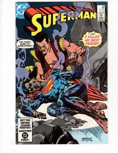 Superman #390  LOST ON A COMET! Gorgeous Gil Kane Cover !!!  / ID#501