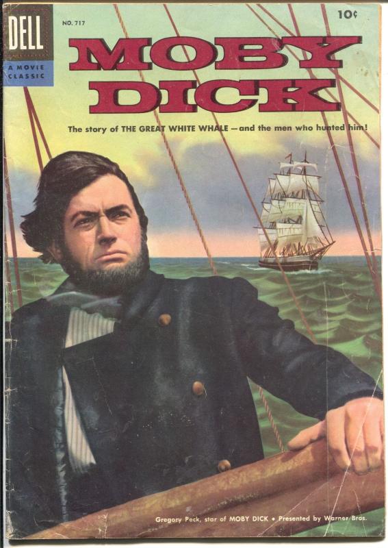 Moby Dick-Four Color Comics #717 1956-Dell-Gregory Peck-movie edition-VG