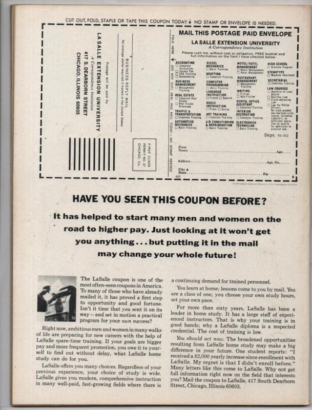 MONSTERS UNLEASHED #3 Magazine, VF, Frankenstein Neal Adams 1973 Man-Thing