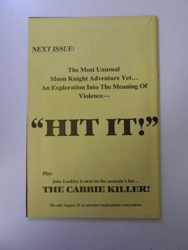 Moon Knight #25 VG/FN condition two holes through book