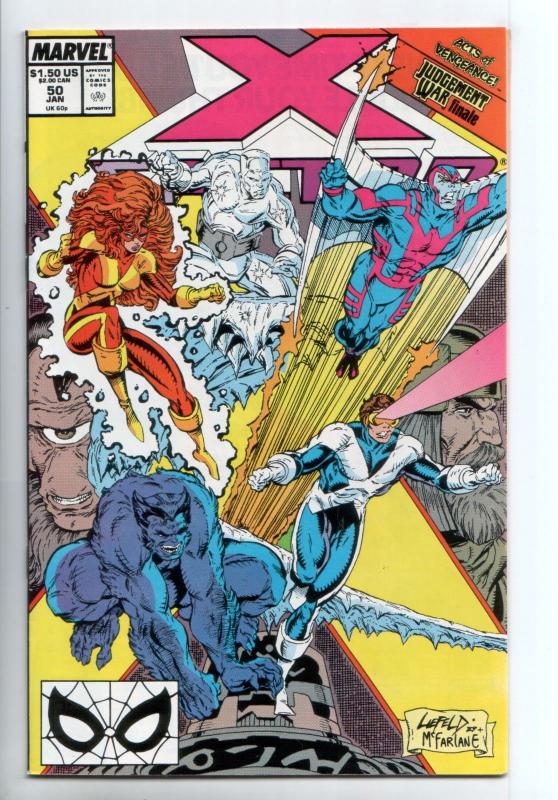 X-Factor #50 - Todd McFarlane & Rob Liefeld Cover (Marvel, 1990) - NM-