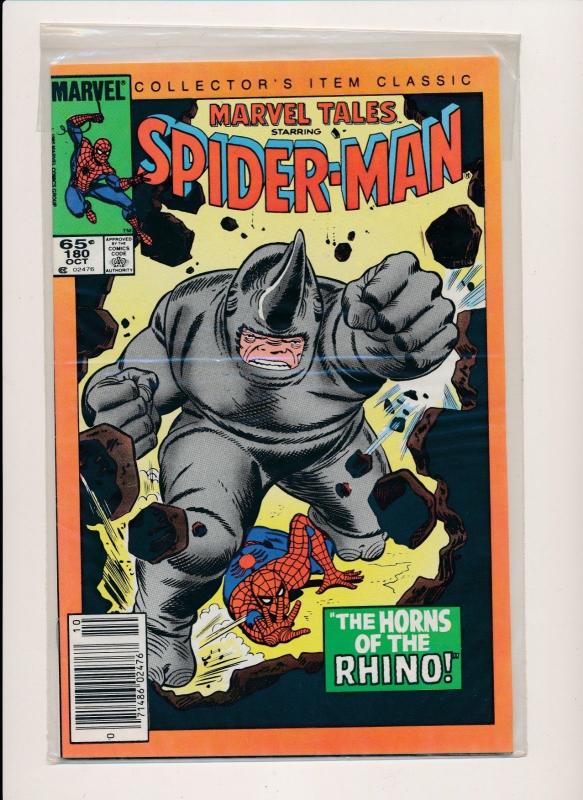 Marvel Tales Starring SPIDER-MAN #180 Marvel Comics ~ VF 1985 (HX638)