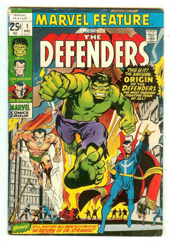 Marvel Feature 1   Origin & 1st Defenders   Neal Adams cover