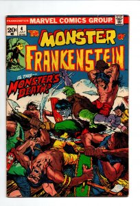 The Monster of Frankenstein #4 - Ploog - horror - 1973 - FN