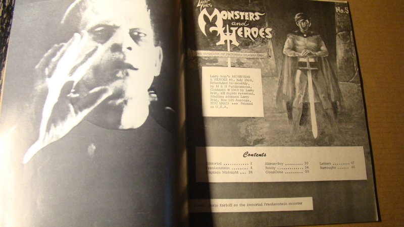 MONSTERS AND HEROES 5 *NICE COPY* 1967 FAMOUS CAPTAIN MIDNIGHT FRANKENSTEIN 