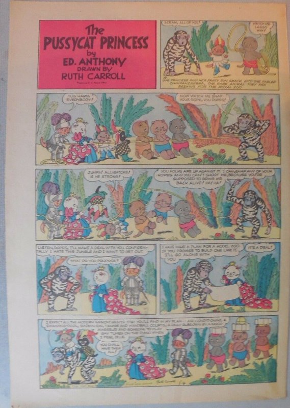 (51) Pussycat Princess by Ruth Carroll from 1942 Near Complete Year!