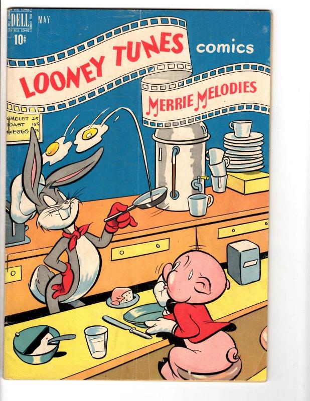 Looney Tunes # 91 FN Dell Golden Age Comic Book Bugs Bunny Daffy 1949 JL14