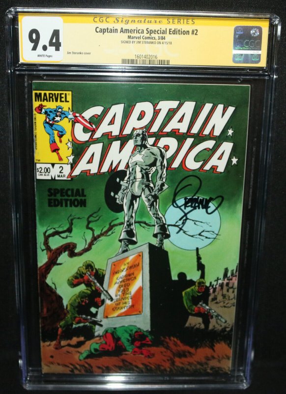 Captain America Special Edition #32 Jim Steranko CGC Signature Series 9.4 1984 