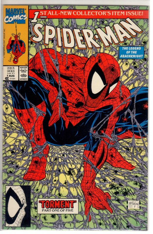 Spider-Man #1 Direct Edition (1990) 9.8 NM/MT GREEN B