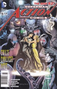 Action Comics (2nd Series) #15 (Newsstand) FN ; DC | New 52 Superman Grant Morri