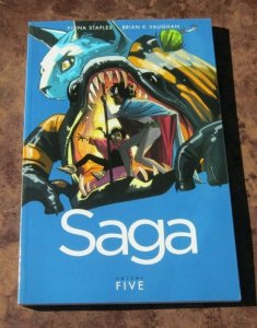 Lot/Set Saga Volumes #1-5 NM/NM+ High Grade Image Graphic Novel TPB Comic Books