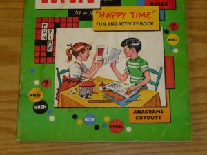 Circus Cut-Ups: Happy Time Fun and Activity Book VG waldman rare 1967 for kids