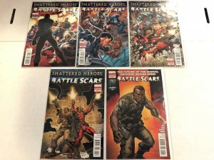 Battle Scars #1 2 3 4 and 6 Comic Book Set Marvel 2012