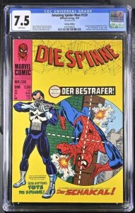 AMAZING SPIDER-MAN #129 CGC 7.5 1ST PUNISHER JACKAL GERMAN EDITION WHT PGS