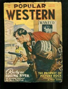 POPULAR WESTERN PULP-1949-FEBRUARY-LOUIS L'AMOUR-TUTTLE VG