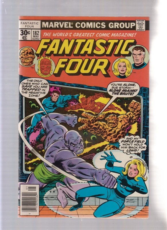 Fantastic Four #182 - Enter: The Mad Thinker! (7.5) 1977 NEWSSTAND