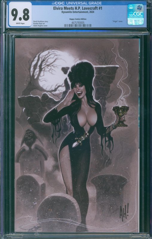 Elvira Meets H.P. Lovecraft #1 CGC 9.8 - Happy Comics Edition Virgin cover