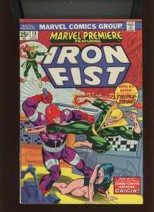 (1974) Marvel Premiere #18: KEY! ORIGIN OF IRON FIST (CONCLUSION)! (7.0/7.5)