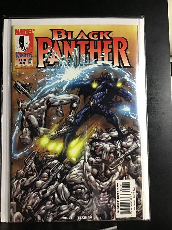 Black Panther #4 1999 Vol. 3 1st Appearance of White Wolf Marvel Knights Comics