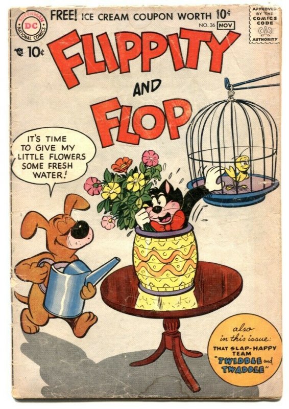 Flippity and Flop #36 1957- DC Funny Animals G