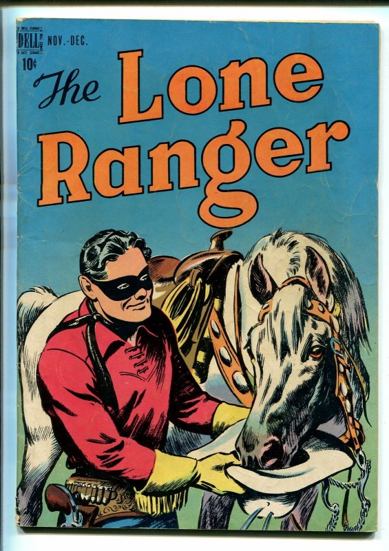 LONE RANGER #6-1948-DELL-WESTERN-RADIO-TV-SECRET IDENTITY-THRILLS-vg+