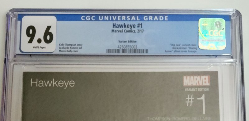 Hawkeye #1 CGC 9.6 Hip Hop Variant FREE SHIPPING