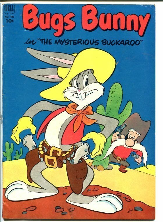 BUGS BUNNY #420-western cowboy cover-DELL FOUR COLOR VG/FN