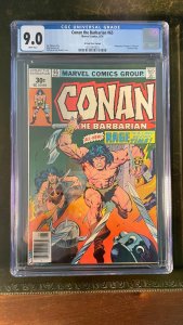 CONAN THE BARBARIAN #65 (1976 Marvel) CGC 9.0 NM+  30 CENT PRICE VARIANT - WHITE