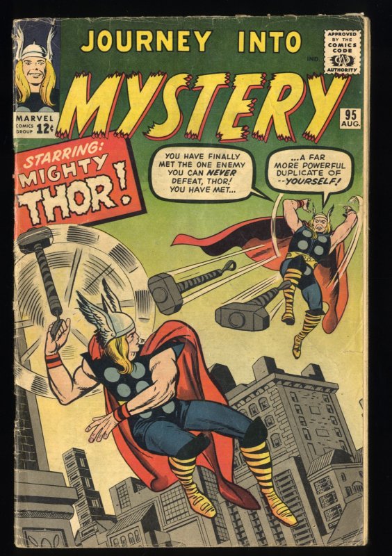Journey Into Mystery #95 GD/VG 3.0 Thor Jack Kirby Stan Lee!