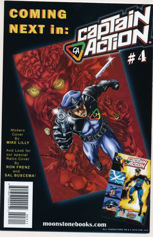 Captain Action Season Two (2010 Moonstone) #1-3 NM Complete series