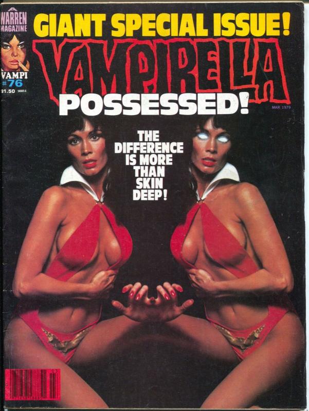 Vampirella #76 1979-Warren-bizarre Barbara Leigh cover-spicy stories-VF-