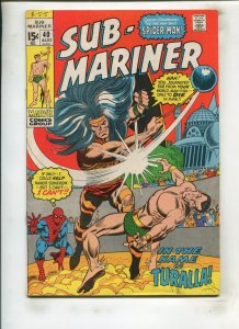 SUB-MARINER #40 (6.0) SPIDER-MAN!! 1971