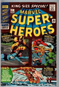 MARVEL SUPER HEROES #1-1966-JACK KIRBY-DAREDEVIL-SUB-MARINER-AVENGERS FN-