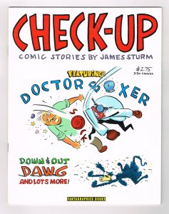 CHECK-UP #1 - FANTAGRAPHICS 1991 - Doctor Boxer, Down & Out Dawg - James Sturm