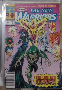 NEW WARRIORS # 29 1992  MARVEL DISNEY NOVA e newstand variant FORCE OF NATURE